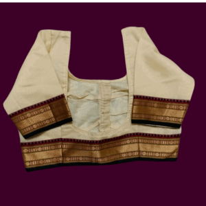 Graceful beige Maheshwari Silk Blouse