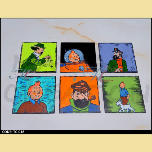 Tintin Coaster Set TC018